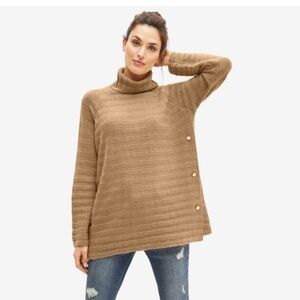 Side Button Turtleneck
Sweater ellos nwt